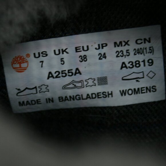 Timberland Ladies 7 Courmayeur Valley Grey Shearling 6" Ankle Booties - TB0A255A - Picture 8 of 12